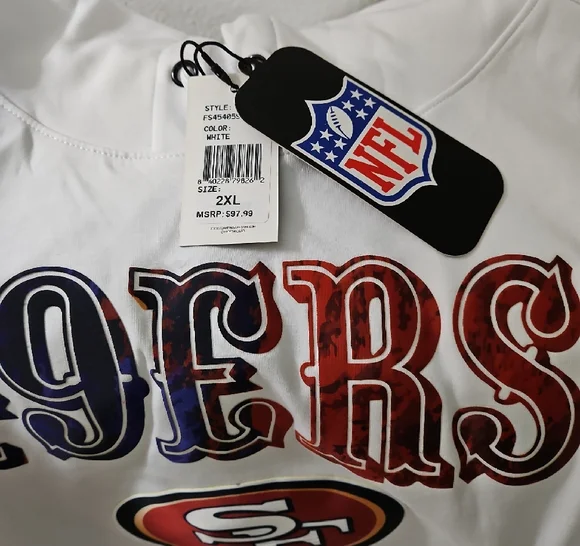 NFL Pro Standard White San Francisco 49ers Hoodie. NWT. - Picture 3 of 9